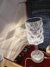Лампа светодиодная настольная акриловая Crystal Table Lamp, аккумуляторный декоративный LED светильник с сенсорным управлением и USB-зарядкой для дома, спальни, гостинной, тумбы, CTLW-25 фото от покупателей 2