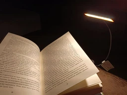 Настольная лампа для чтения аккумуляторная Gritin 19 LED гибкая 1200 mAh до 80 ч работы (G1321) Black