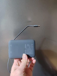Повербанк 10000 mAh 22.5W Foneng PX115 с LED дисплеем и быстрой зарядкой PD/QC USB-C порт встроенный кабель Type-C lightning универсальный мощный портативный повер банк 10 000 power bank павербанк для телефона iPhone Samsung роутера планшета серый фото от покупателей 18
