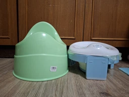 Дитячий дорожній складаний горщик і накладка на унітаз 3 в 1 Just Baby Trino Pink (JB-002) фото от покупателей 2