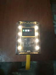 Корпус повербанка под АКБ 3x18650, LED Display, светильник 8 диодов, 10W 2xUSB-A, in: Type-C, MicroUSB | black-yellow-transparent | XMSJ3X1865KYT фото от покупателей 6
