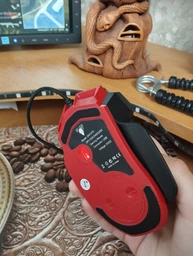 Ігрова комп'ютерна миша провідна JEDEL GM1070 RGB 3200DPI підсвічування black фото від покупців 2