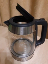 Електрочайник Electrolux 1.7л, Strix, скло, сріблясто-чорний фото от покупателей 8