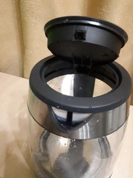Електрочайник Electrolux 1.7л, Strix, скло, сріблясто-чорний фото от покупателей 7