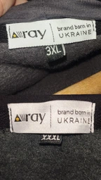 Набор худи утепленных мужских Ray Basic U0401M 2XL 2 шт Розовый/Черный (Ray2000000049892)