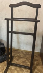Вешалка напольная дубовая 102x45x37 см дуб светлый фото от покупателей 2