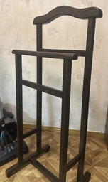Вешалка напольная дубовая 102x45x37 см дуб светлый фото от покупателей 1