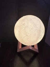 Ночник 3D аккумуляторная Луна Светильник 5 режимов 5 цветов 3D Moon Touch USB фото от покупателей 12