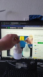 Лампа на аккумуляторе DM80 LED 8 Вт лампа на аккумуляторе USB 8W, фонарик автономный с подвесом и зарядкой фото от покупателей 4