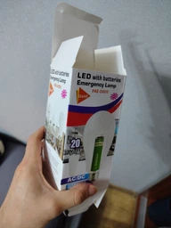 20вт 20W 20ватт аккумуляторная лампа Е27 cветодиодная лед LED белый свет + крючок в подарок