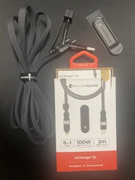 Кабель Rolling Square 6in1 inCharge XL 30 см Жовтий (XLS03R)