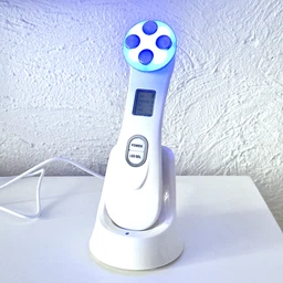 Микротоковый массажер для лица и шеи RF & EMS Beaty Instrument с микротоками 9 режимов лифтинг LPG и тонус кожи для омоложения с микротоками электрический аккумуляторный