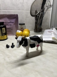 Магнітний 3D-конструктор «Корова» чорно-біла