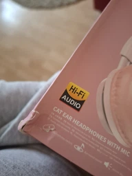 Навушники Hoco Cat ear headphones with mic W36 |Hi-Fi| темно-сині фото від покупців 1
