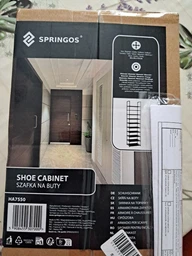 Полиця для взуття SPRINGOS HA7550 10 рівнів 178 см Чорна (5908455307000)