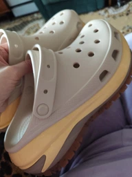 Женские кроксы Crocs Mega Crush Clog Bone M5W7-37-24 см 207988