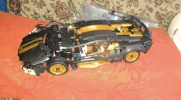 Конструктор Emissi Technic модель Lamborghini, 1280 деталей, масштаб 1:14 (36*16 см), від 5 років, Сірий з жовтим фото від покупців 1