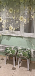 Подушка для стула eGarden TIKO круглая D.40х8 холофайбер с завязками