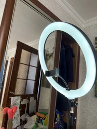 Кольцевая светодиодная LED лампа RGB MJ33 со штативом 2 метра и блютуз пультом для селфи блогеров визажистов салонов профессиональной фотосессий съемки тик тока набор блогера лед кольцо мультиколор разноцветное 33 см