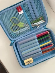 Пенал Cool For School с тиснением, 1 отделение (QT-5704-Red)