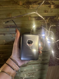 Повербанк 10000 mAh 22.5W Foneng PX115 с LED дисплеем и быстрой зарядкой PD/QC USB-C порт встроенный кабель Type-C lightning универсальный мощный портативный повер банк 10 000 power bank павербанк для телефона iPhone Samsung роутера планшета серый фото от покупателей 12