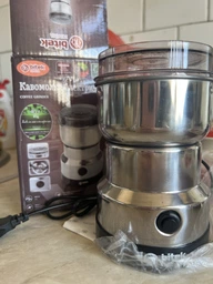 Кофемолка электрическая кухонная роторная с ножами из нержавеющей стали 150 Вт Серебристый Nima (NM-8300) фото от покупателей 1