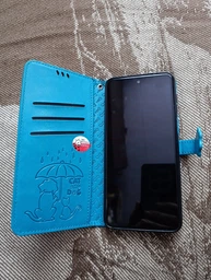 Чохол Embossed Cat and Dog для Xiaomi Redmi Note 9 Pro книжка шкіра PU Yellow фото від покупців 1
