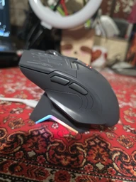 Ігрова бездротова миша XUNFOX H2 — Bluetooth + 2.4G, RGB, магнітна зарядка, док-станція Black