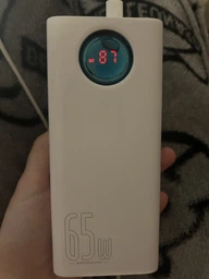 УМБ Портативна Батарея Baseus Amblight Digital Display 65W 30000mAh Powerbank White фото від покупців 2
