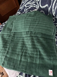 Набор 2 жаккардовых полотенца Lovely Svi для ванной, отелей, СПА, в подарок, 70 х 140 см и 50 х 90 см Oxford Stripe темно – серый Charcoal