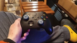Силіконові накладки на стіки PS5 / PS4 / Xbox Mortal Kombat Sub-Zero – Thumb Grips 2 шт (антиковзкі, сині)