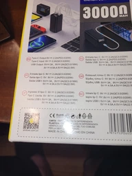 Повербанк умб 30000 mah зі швидкою зарядкою 100 w pd qc Andowl power bank Q-CD1013X1 для ноутбука макбука айпада планшета телефону смартфона 2 type c 2 usb a powerbank зовнішній портативний акумулятор повербанки великої ємності білий
