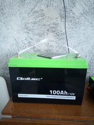 Аккумуляторная батарея Qoltec żelowy 12V 100Ah GEL 29.3kg 53080 (5901878530802)