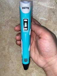 3D-ручка RZTK ArtPen с разноцветным эко-пластиком 250 м + Книга с трафаретами Purple фото от покупателей 8