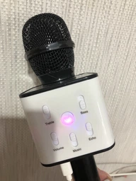 Дитячий бездротовий акумуляторний караоке мікрофон Wster з колонкою Bluetooth 23 см Рожевий (WS-858) фото від покупців 5