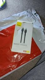 Кабель для зарядки Baseus CATKLF-AL91 Cafule 100W Type-C to Type-C, 2м red/black фото от покупателей 3