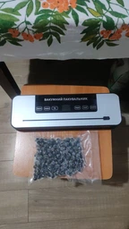 Вакууматор бытовой для продуктов питания Vacuum Sealer 120W вакуумный упаковщик + 10 пакетов (384VC)