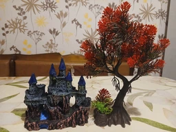 Декорация для аквариума "Замок на скале" 14*5*15 см
