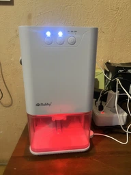 Осушувач повітря від вологи сирості плісняви конденсату з LED-підсвіткою таймером іонізацією потужний електричний побутовий портативний поглинач вологи для кімнати