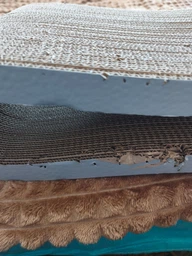 Кігтеточка для кішок картонна RASPER M оливкова ШхВхГ 65x14x25 см + миша у подарунок фото від покупців 1