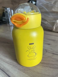 Термос - бутылка Bunny Rabbit (ярко-жёлтый) фото от покупателей 2