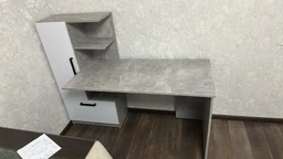 Компьютерный стол Garant Стандарт L Дуб крафт золотой/Нимфея альба (00-00526342) фото от покупателей 12