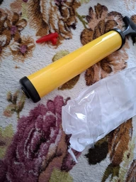 Насос ручний для м'ячів, надувних виробів Pump NE-P-18R червоний фото від покупців 3