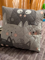Подушка декоративная Руно Grey Cat антиаллергенное волокно 40х40 см (Р311.52_Grey Cat)