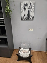 Підлоговий біокамін Senator для квартири без диму (Білий) фото від покупців 1