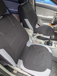Авто чехлы для Mitsubishi Outlander 2001-2006 AUAU eX-Line с серой вставкой фото от покупателей 2
