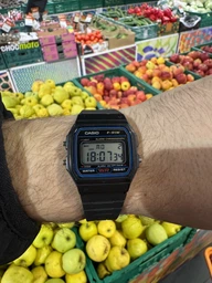 Наручные часы Casio F-91WM-2A, цифровые, полимерный ремешок, водозащита 30 м