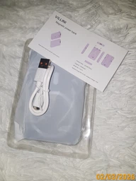 УМБ Павербанк 10000 mAh PD 22.5W Міні, Villini бездротова магнітна зарядка 15W Magsafe, швидка зарядка 3.0 PD, для айфона, телефона, роутера, вбудовані кабелі Lightning, Type-C , V-0017 фото від покупців 4