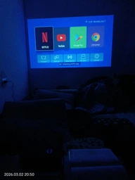 Смарт проектор домашний кинотеатр портативный Wi-Fi для дома мультимедийный поддерживает трапецеидальное искажение и масштабирование совместим с HDMI USB смартфон 5000 люменов фото от покупателей 6