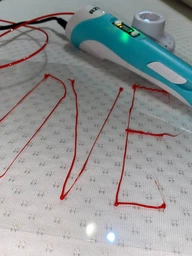 3D-ручка RZTK ArtPen с разноцветным эко-пластиком 250 м + Книга с трафаретами Purple фото от покупателей 5